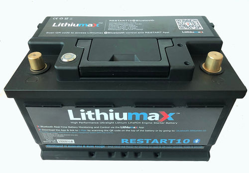 Lithiumax Gen3 RESTART10 Bluetooth 1000CA,100Ah PbEq Starter