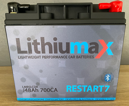 Lithiumax RESTART7 Bluetooth 700CA ULTRA-LITE Engine Starter Battery